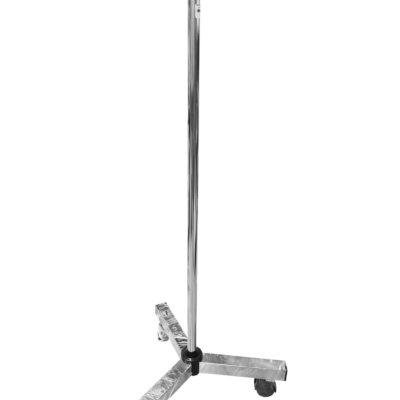 Porta suero de base tripie de 2 ganchos