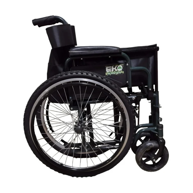 Silla de ruedas todo terreno esmaltada en verde - Imagen 2