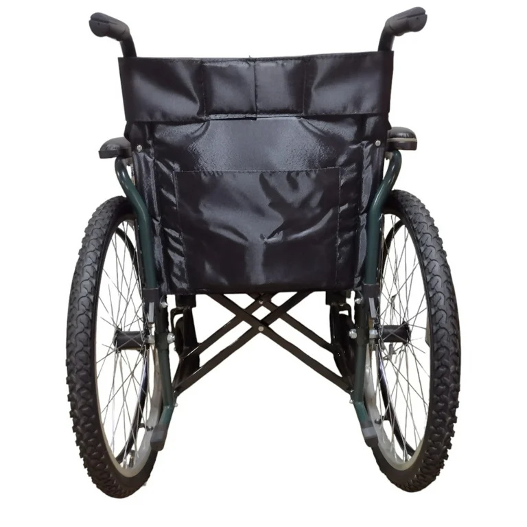Silla de ruedas todo terreno esmaltada en verde - Imagen 5