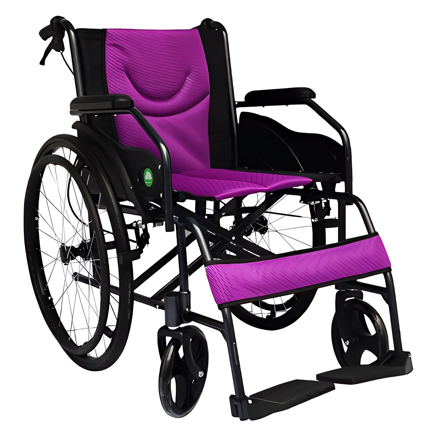 Silla de ruedas fija con llantas semi neumáticas