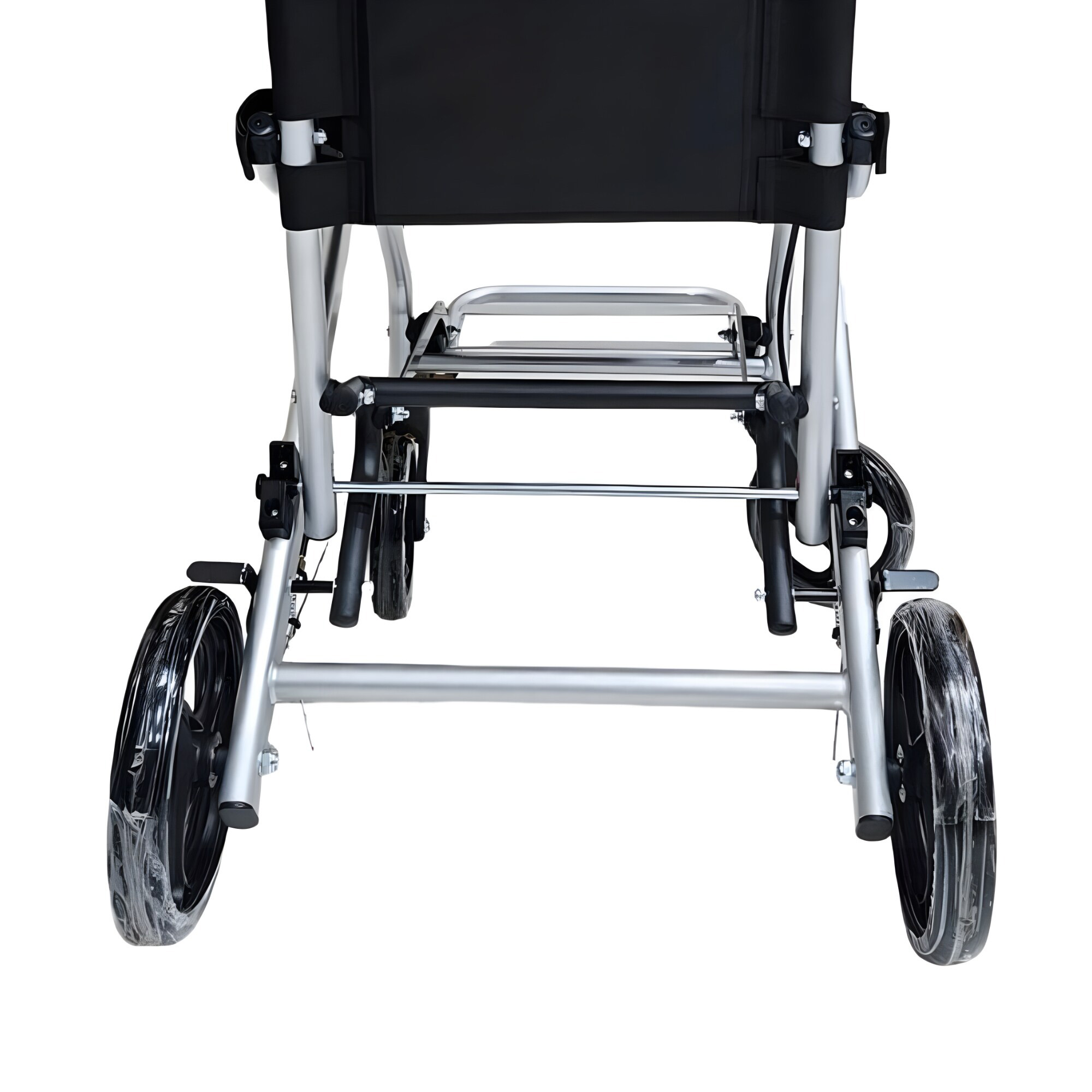 Silla de ruedas de traslado acero - Imagen 2