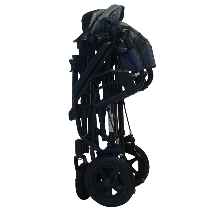 Silla de ruedas de traslado con maleta - Imagen 3