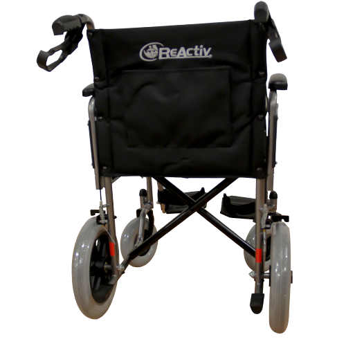 Silla de ruedas de traslado con frenos - Imagen 3