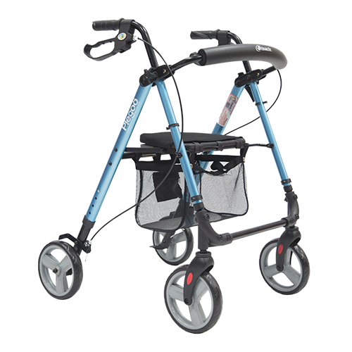 Andadera rollator KD plegable de aluminio