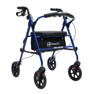 Andadera rollator ultra compacta de aluminio