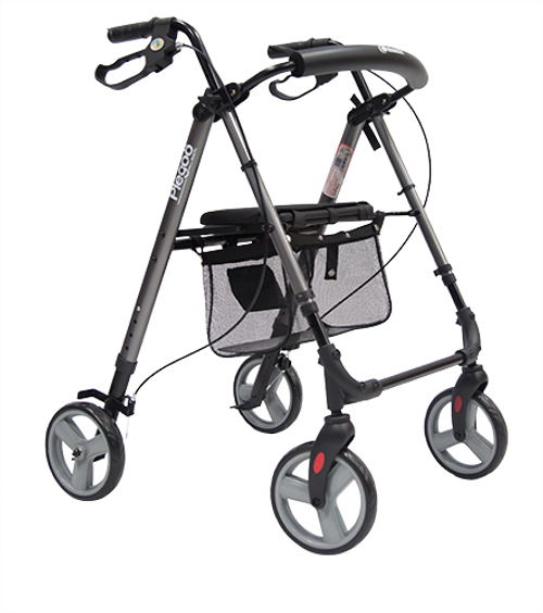 Andadera rollator KD plegable de aluminio - Imagen 2