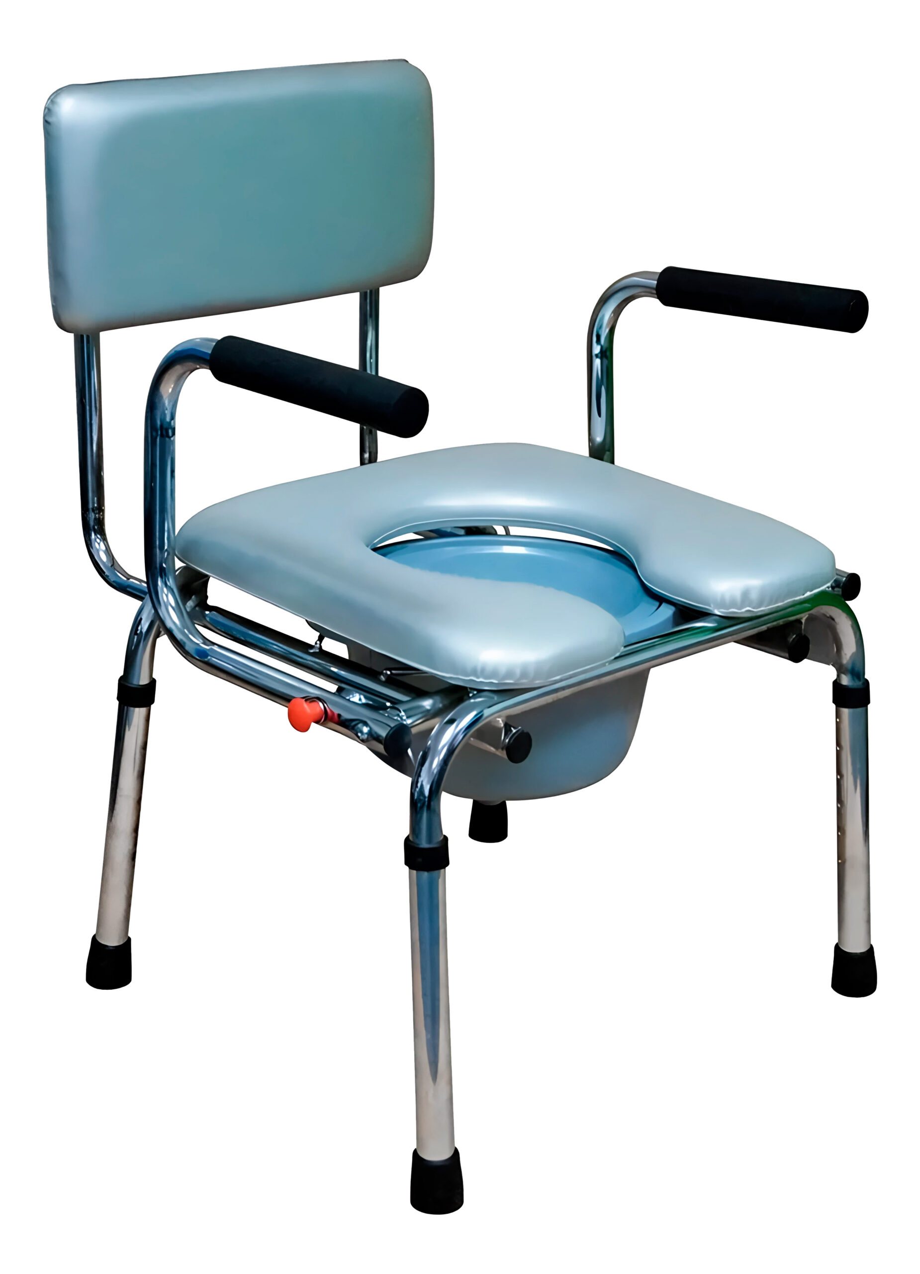 Silla cómodo de acero extra ancha con asiento y respaldo acojinado