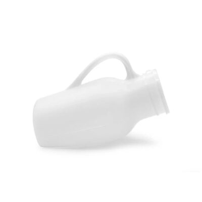 Orinal de plastico con tapa capacidad 1 litro