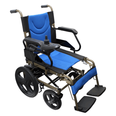 Silla de ruedas electrica compacta plegable